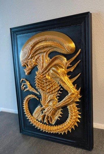 Alien - Other Striking vintage-style Alien Xenomorph wall, Nieuw