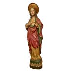 Handbeschilderd Kerk Beeld - Jezus Christ met Auriool - 148