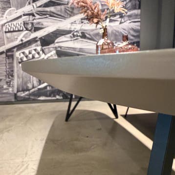 Eettafel DUTCHZ 110 - 260x105 - Tonvormig Grijs - House of, Nieuw, 150 tot 200 cm, Modern, 50 tot 100 cm