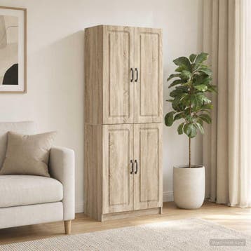 vidaXL Kastenset 2 st Sonoma Eiken Bewerkt hout, Huis en Inrichting, Kasten | Buffetkasten, Minder dan 50 cm, Verzenden, Nieuw