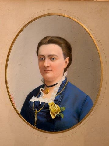 Emil von Klapka (XIX) - Portrait of a noble woman, Antiek en Kunst, Kunst | Schilderijen | Klassiek