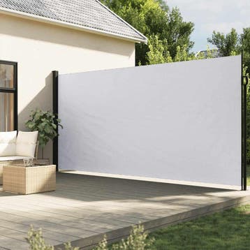 vidaXL Windscherm uittrekbaar 200x300 cm wit, Tuin en Terras, Verzenden, Nieuw