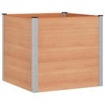 vidaXL Verhoogde plantenbak Bruin 100 x 100 x 91 cm, Tuin en Terras, Bloembakken en Plantenbakken, Verzenden, Nieuw, 100 cm of meer