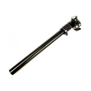 Telescopisch verende zadelpen ø27.2mm / 300mm - zwart, Verzenden, Nieuw, Budgetfietsonderdelen.nl