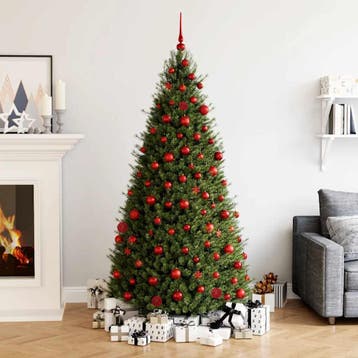 vidaXL 111-delige Kerstballenset polystyreen rood, Verzenden, Nieuw