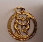 Medaillon - 14 karaat Geel goud - Gemini hanger