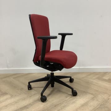 Girsberger ergonomische bureaustoel, rood - zwart, Ophalen of Verzenden, Ergonomisch, Gebruikt, Bureaustoel
