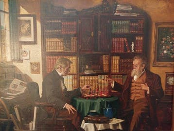 Curt Bruckner Echtermeyer (1896-1971) - Die Schach-Spieler, Antiek en Kunst