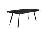 Eettafel Tessa 180x90 cm Zwart Teak House of Rebels, Huis en Inrichting, Tafels | Eettafels, Verzenden, Nieuw