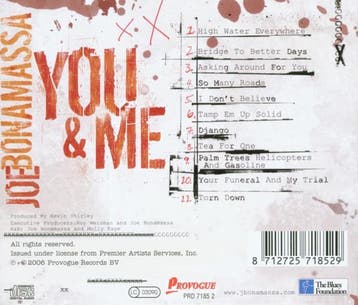 cd - joe bonamassa - YOU AND ME (nieuw), Verzenden, Zo goed als nieuw