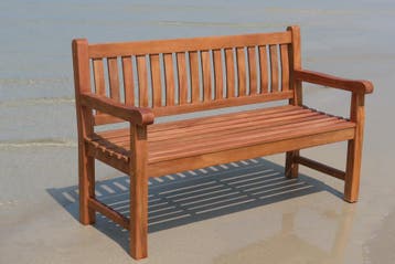 Rockwood® Tuinbank Massief Luxe Hardhout/Parkbank Mahonie, Ophalen of Verzenden, Nieuw, Hout