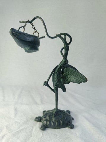 Kandelaar - Brons - oud bronze lamp - Pompeii