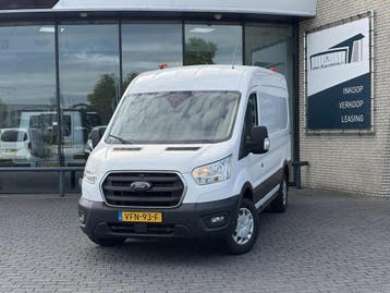 Ford Transit 350 2.0 TDCI MHEV L2H2*A/C*CRUISE*NAVI*HAAK*CAM, Stof, Gebruikt, Wit, Ford