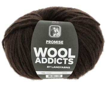 WoolAddicts Promise - 68 Donkerbruin - Chunky / Dik Merino, Ophalen of Verzenden, Nieuw