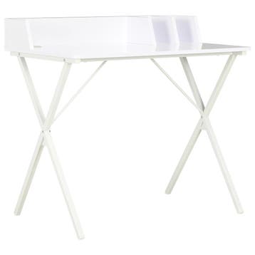 vidaXL Bureau 80x50x84 cm wit, Huis en Inrichting, Verzenden, Nieuw