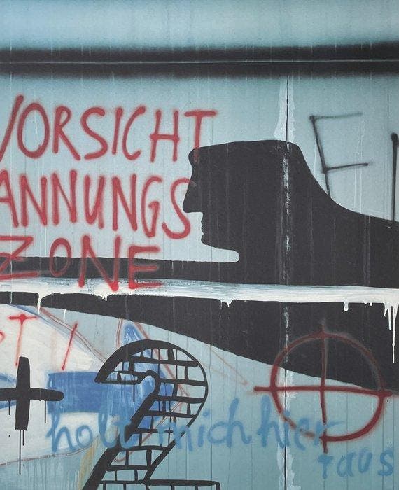 Peter Klasen (1935-2010). - Le Mur de Berlin - Spectre 2, Antiek en Kunst, Antiek | Overige Antiek