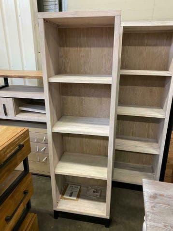 Boekenkast drift wood, vintage white (nieuw, outlet), Nieuw, Overige houtsoorten, Met plank(en)