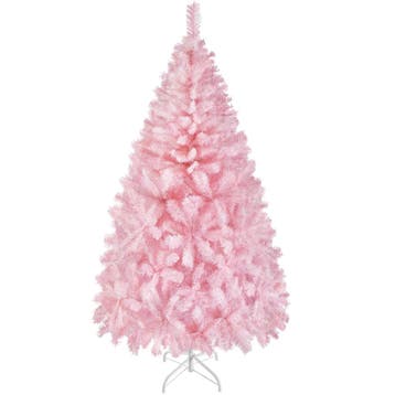 2dekans | Yaheetech Kunstkerstboom Roze – 110 x 110 x 183 cm, Ophalen of Verzenden, Zo goed als nieuw