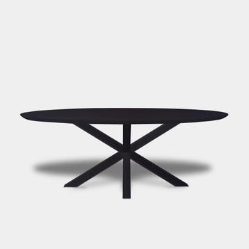 Tafel Ovaal Eikenhout  Matrix Hout  140x90, Nieuw
