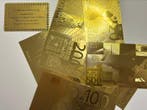 Themacollectie - Replicas van eurobiljetten in bladgoud met