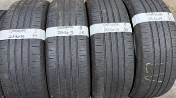 4x215-50-19 Continental Zomer 4x5m €55 Per Band 215 50 19, Band(en), Personenwagen, Zomerbanden, Ophalen