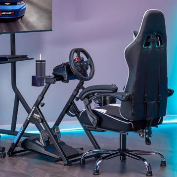 Wheel stand - Racestuur standaard - Stuurwielhouder - Zwart, Computers en Software, Joysticks, Verzenden, Zo goed als nieuw