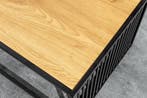 Design salontafel ARCHITECTURE 100cm zwart wild eiken, Ophalen of Verzenden, Nieuw