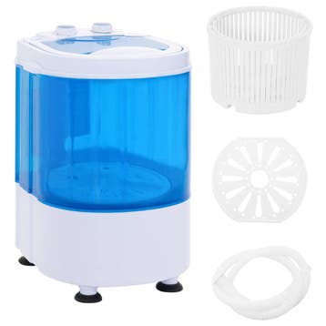 vidaXL Mini wasmachine met enkele trommel 2,6 kg, Verzenden, Nieuw