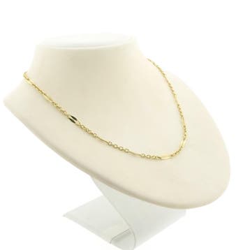 Gouden fantasie schakelketting, Ophalen of Verzenden, Gebruikt, Overige kleuren, Goud