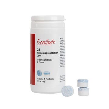 ECCELLENTE Reinigingstabletten 2in1 - 25 stuks, Ophalen of Verzenden, Nieuw