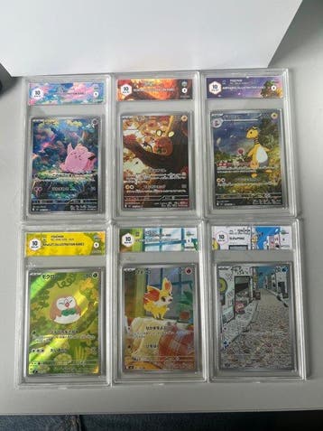 Pokémon - 6 Graded card - Graad 10, Nieuw