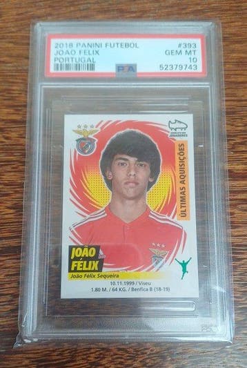 2018/19 Panini Futebol 2018-19 João Félix Rookie PSA 10 393, Nieuw