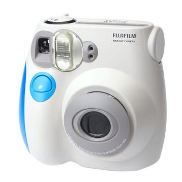 Fujifilm Instax Mini 7 Instant Camera - Wit/Pop Blue, Verzenden, Zo goed als nieuw