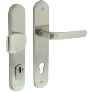 Intersteel voordeurbeslag ovaal greep/kruk PC92 met kerntrek, Verzenden, Nieuw