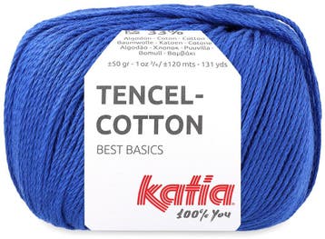 Katia Tencel-Cotton - 23 middenblauw - Lyocell/Katoen Gare, Ophalen of Verzenden, Nieuw