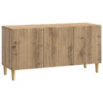 vidaXL TV-kast Artisanaal eiken 99 x 34,5 x 50 cm Bewerkt, Minder dan 50 cm, Verzenden, Nieuw, Minder dan 100 cm