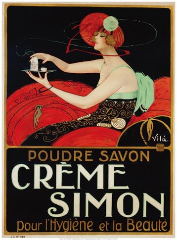 Kunstdruk Vila - Crème Simon 61x82cm, Huis en Inrichting, Verzenden, Nieuw