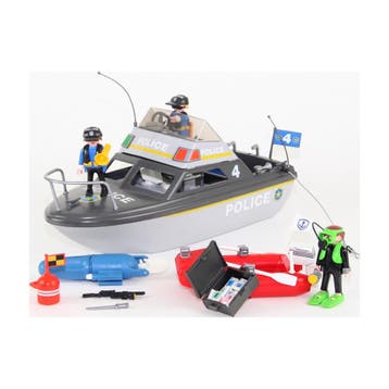Playmobil Politieboot - 4429, Verzenden, Zo goed als nieuw