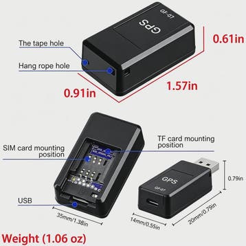 GF07 Mini GPS Tracker met Magnetische Bevestiging en SOS Ala, Verzenden, Nieuw