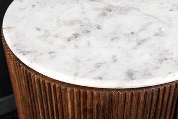 Design TV-bord GATSBY 170 cm Bruin Goud Mangohout Wit, Ophalen of Verzenden, Nieuw