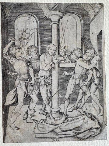 Albrecht Glockendon (1432-1474), after - La fustigazione di