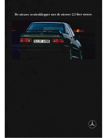 1990 MERCEDES BENZ 190E 2.5-16 BROCHURE NEDERLANDS, Boeken, Nieuw, Author