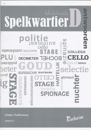 Kinheim Antwoorden Blokboek Spelkwartier D, Verzenden, Nieuw