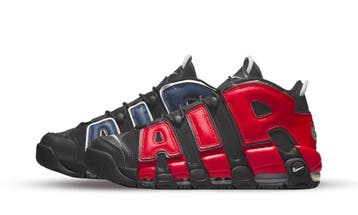 Nike Air More Uptempo Alternates Black Varsity Red, Nieuw