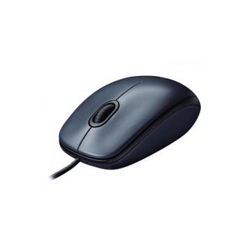 Logitech M100 Muis Zwart, Computers en Software, Muizen, Verzenden, Zo goed als nieuw
