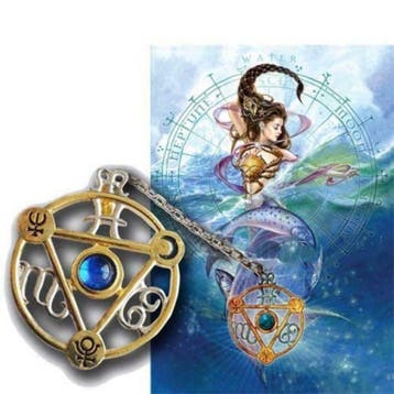 Elemental Talisman compleet met een kaart van Briar, Overige materialen, Met kristal, Nieuw, Ophalen of Verzenden