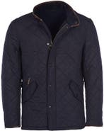Barbour Quilted Jas Powell Donkerblauw maat S Heren, Barbour, Nieuw, Maat 46 (S) of kleiner, Verzenden