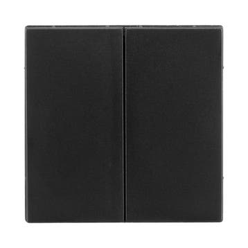 Duo Tastdimmerknop V1/J1 Mat Zwart, Verzenden, Nieuw, Overige fittingen