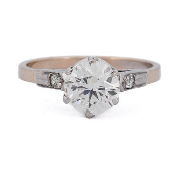 Ring - 18 karaat Platina, Roségoud - 1.50ct. tw. Diamant, Nieuw