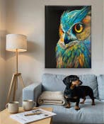Luca Domiro - Sunset Horizon Owl - LARGE HAND FINISHED